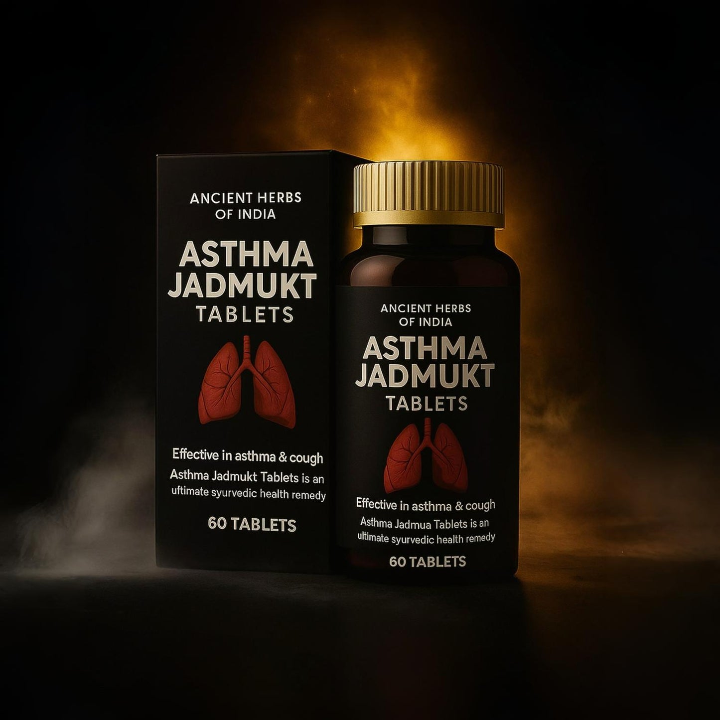 Asthma Jadmukt Goli | Ayurvedic Respiratory Support Tablets for Easy Breathing, Cough & Cold Relief | Herbal Lung Detox & Immunity Booster | 100% Natural Ayurvedic Formula