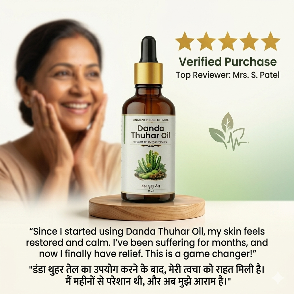 Danda Thuhar Oil for Psoriasis and Eczema Treatment Itching, dry skin