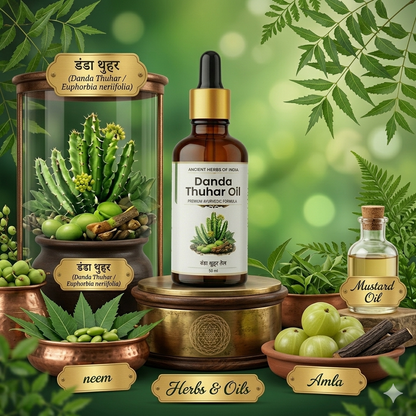 Danda Thuhar Oil for Psoriasis and Eczema Treatment Itching, dry skin