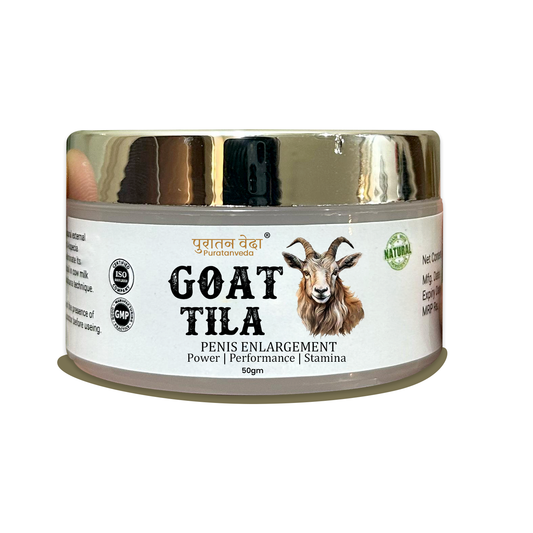 Goat Tila Ayurvedic Male Massage Cream | Herbal Toning & Firmness Support for Men | Natural Vitality & Circulation Boost | Skin Rejuvenating Cream – 50ml