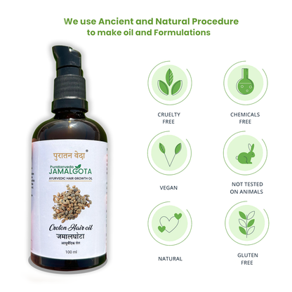 Jamalgota oil for Hair growth and Alopecia Treatment