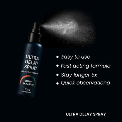 Ultra Delay Spray for Men – Long Lasting Natural Performance Desensitizing Spray – Herbal Formula for Climax Control & Extended Pleasure – Quick Action, Non Transfer & No Side Effects (Pack of 3)