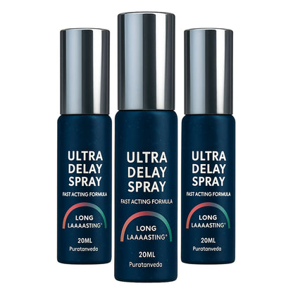 Ultra Delay Spray for Men – Long Lasting Natural Performance Desensitizing Spray – Herbal Formula for Climax Control & Extended Pleasure – Quick Action, Non Transfer & No Side Effects (Pack of 3)